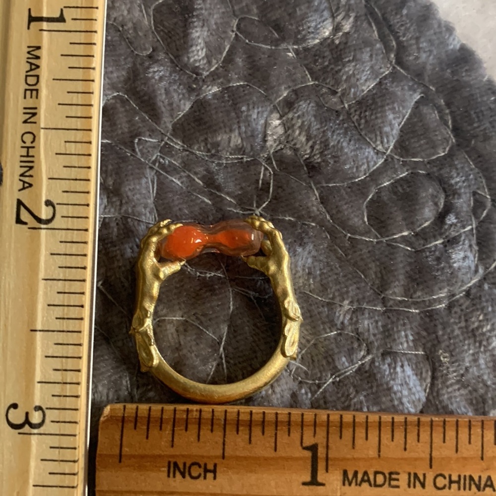 COPY - Omnia Studios Brass Moira Ring - Picture 2 of 3